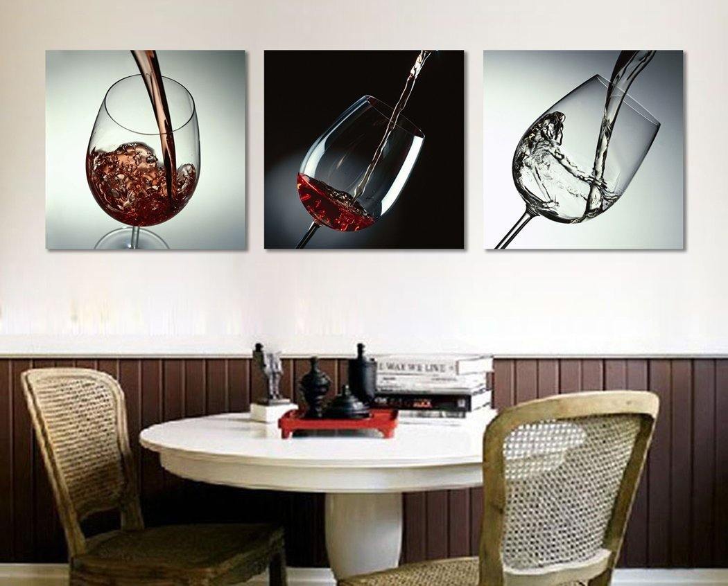 Panels Various Wine in Glass Wall Art Kitchen Painting Pictures Prin –  7wallarts